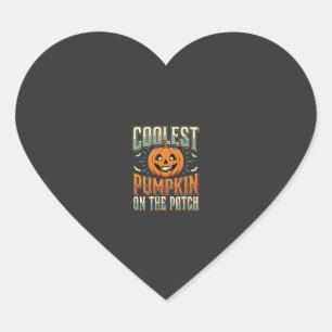 Coolste Pompoen Op Het Perceel Halloween Ontwerp_1 Hart Sticker