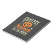 Coolste Pompoen Op Het Perceel Halloween-ontwerp_1 Notitieblok (Linkerzijde)