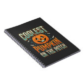 Coolste Pompoen Op Het Perceel Halloween-ontwerp_1 Notitieboek (Rechterzijde)