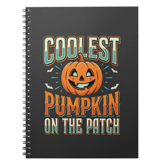 Coolste Pompoen Op Het Perceel Halloween-ontwerp_1 Notitieboek (Voorkant)