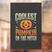 Coolste Pompoen Op Het Perceel Halloween Ontwerp_1 Raamsticker (Vel 2)