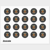 Coolste Pompoen Op Het Perceel Halloween Ontwerp_1 Ronde Sticker (Vel)