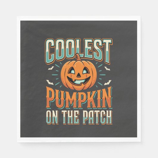 Coolste Pompoen Op Het Perceel Halloween Ontwerp_1 Servet (Voorkant)