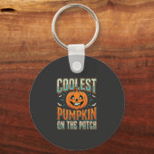 Coolste Pompoen Op Het Perceel Halloween Ontwerp_1 Sleutelhanger (Voorkant)