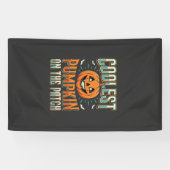 Coolste Pompoen Op Het Perceel Halloween Ontwerp_1 Spandoek (Horizontaal)