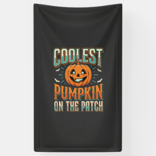 Coolste Pompoen Op Het Perceel Halloween Ontwerp_1 Spandoek