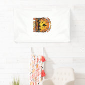 Coolste Pompoenveld Halloween Heks Spinnen Graf Spandoek (Insitu)