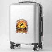 Coolste Pompoenveld Halloween Heks Spinnen Graf Sticker (Koffer)