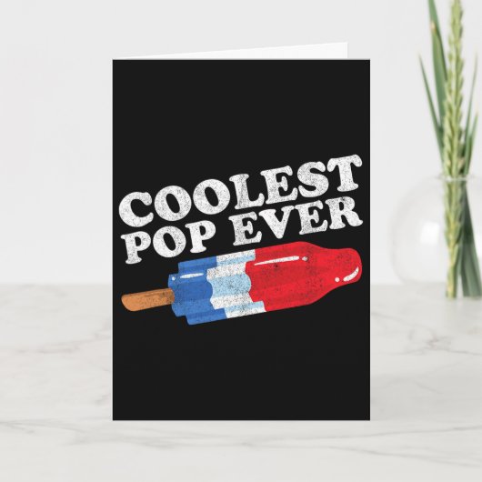 Coolste Pop Ever Ijslolly Funny Retro Bom Vaders Kaart (Voorkant)