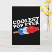 Coolste Pop Ever Ijslolly Funny Retro Bom Vaders Kaart (Gele Bloem)