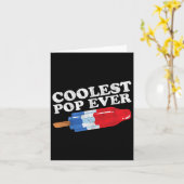 Coolste Pop Ever Popsicle Grappig Retro Bom Vaders Kaart (Gele Bloem)