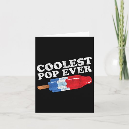 Coolste Pop Ooit Ijslolly Fun Retro Bom Vaders Kaart (Voorkant)