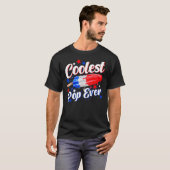 Coolste Pop ooit ijslolly retro bom 4th of July T-shirt (Voorkant volledig)