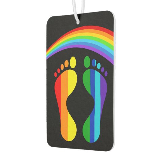 Coolste Pride Regenboog Voeten Luchtverfrisser (Links)