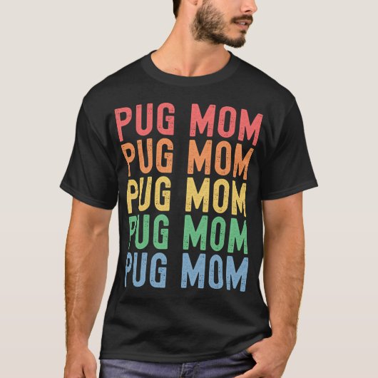 Coolste Pug Moeder Klassieker T-shirt (Voorkant)