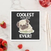 Coolste Pug-papa ooit Servet (Insitu)