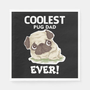 Coolste Pug-papa ooit Servet