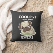 Coolste Pugs vader ooit Kussen (Deken)