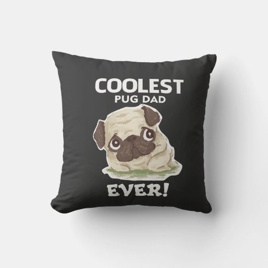 Coolste Pugs vader ooit Kussen (Voorkant)