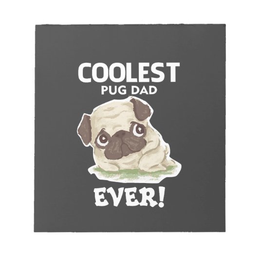 Coolste Pugs vader ooit Notitieblok (Voorkant)