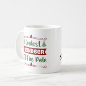 Coolste Rendier Kerstmis Koffiemok (Voorkant links)