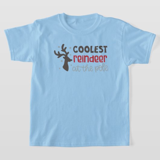 Coolste rendieren op de pole kerst t-shirt (Laagn)