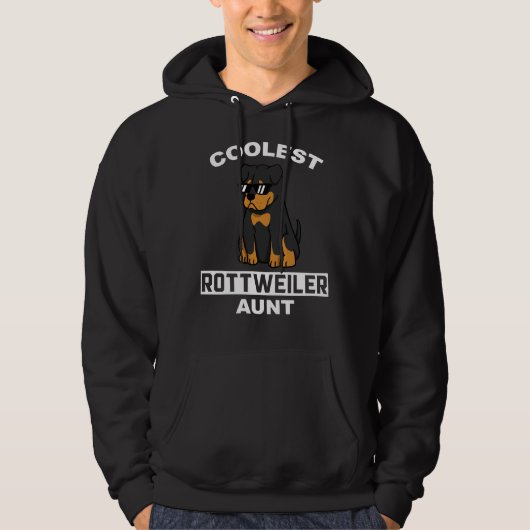 Coolste rottweiler tante hoodie (Voorkant)