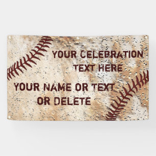Coolste Rustieke Gepersonaliseerde Honkbal Banner