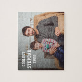 Coolste stiefvader ooit Gepersonaliseerde foto vad Legpuzzel (Verticaal)