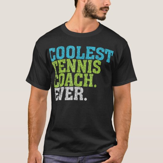 Coolste tenniscoach ooit t-shirt (Voorkant)