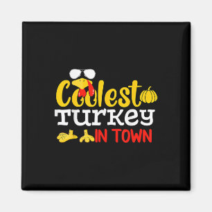 Coolste Turkije in de stad Herfst herfst grappig T Magneet