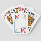 Coolstylish player initials - personalized pokerkaarten (Achterkant)
