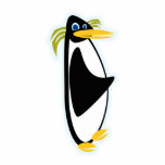 Coolsville Abstract Penguin Sculpture Staand Fotobeeldje<br><div class="desc">Deze groovy abstracte pinguïn weet hoe hij cool moet blijven. Dit leuke retro-stijl keepomwille box ontwerp is zo cool. Wees dus cool en profiteer vandaag van een leuke sculptuur. Ice,  ijs misschien? Ja,  baby.</div>