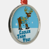 Coolsville Reindeer Metalen Ornament (Rechts)