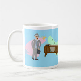Coolsville Retro Swanky Sixties Characters Pattern Koffiemok
