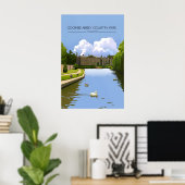 Coombe Abbey Country Park Coventry Reisposter Poster (Thuiskantoor)