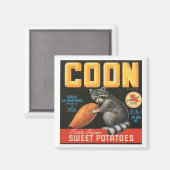 Coon Brand zoete aardappelen  Krattenlabel - Ra Magneet (Voorkant / Achterkant)