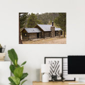 Coon Creek Cabin Poster (Thuiskantoor)