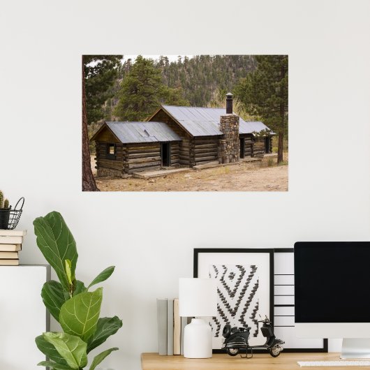 Coon Creek Cabin Poster (Thuiskantoor)