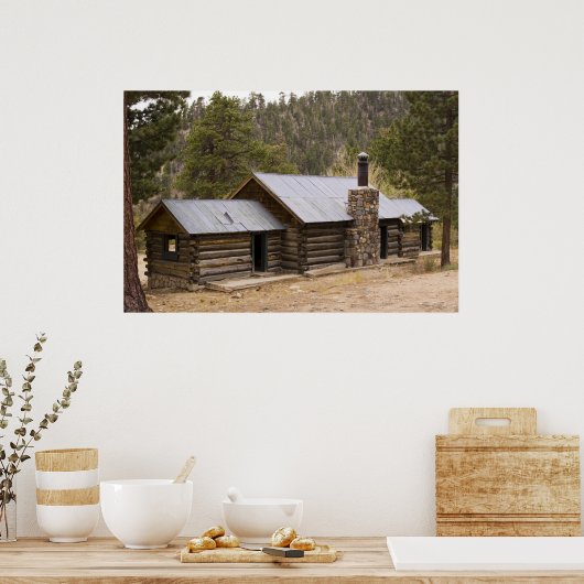 Coon Creek Cabin Poster (Keuken)