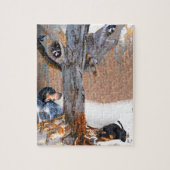 Coon Dog Hunt Legpuzzel (Verticaal)