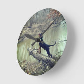 Coon Hound Clock Ronde Klok (Hoek)