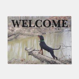 Coon Hound Welcome Mat