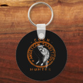 Coon Hunter American Patriotic Raccoon Hunting Tra Sleutelhanger (Voorkant)