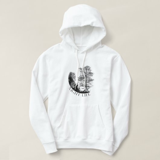 Coon Hunter Night Life - Raccoon Hunter Hound Dog Hoodie (Design voorkant)