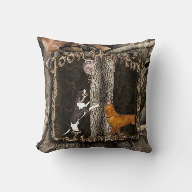 Coon Huntin' Junkie Pillow Kussen (Voorkant)