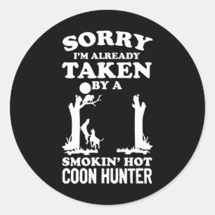Coon Hunting Coonhounds Coon Hunters Ronde Sticker