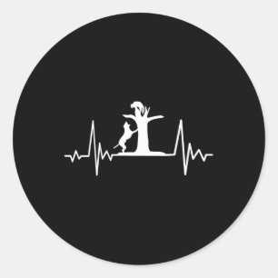 Coon Hunting Dogs Coonhound Heartbeat 1 Ronde Sticker