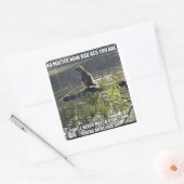 Coon Ride Vierkante Sticker (Envelop)