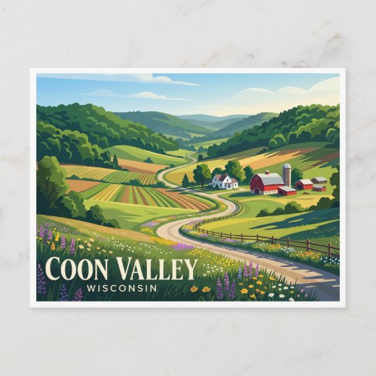 Coon Valley Briefkaart (Voorkant)